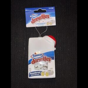 2024 Hostess Donettes Decoupage Christmas Ornament Faux Food NEW+TAG
